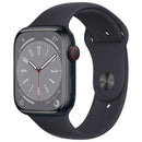 Apple Watch Series 8 (GPS + Cellular) 45mm Midnight Aluminum Case with Midnight Sport Band - Medium / Large - Refurbished (Good)