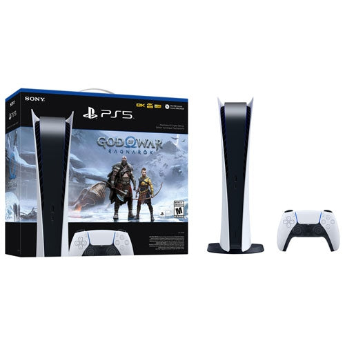 Open Box - Sony PlayStation 5 CFI-1215B Digital Edition God of War Ragnarok Bundle