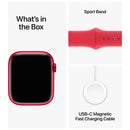 Apple Watch Series 9 (GPS + Cellular) 45mm (PRODUCT)RED Aluminum Case with (PRODUCT)RED Sport Band  - Open Box New - a Year Apple warranty
