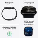 Open Box - Apple Watch Series 10 (GPS) 42mm Jet Black Aluminum Case with Black Sport Band - Small/Medium
