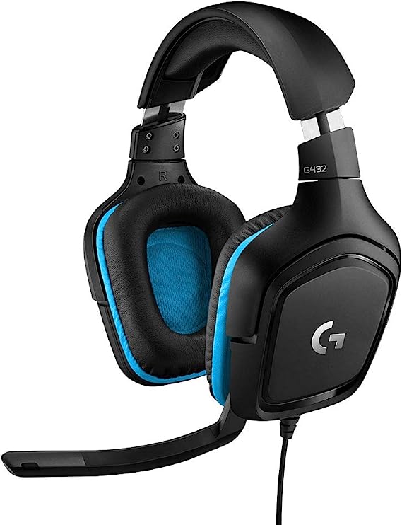 Open box  - Logitech G432 7.1 Surround Gaming Headset with Microphone - Compatible with PC, PS4, XBOX ONE, NINETENDO SWITCH, 3.5MM - Black