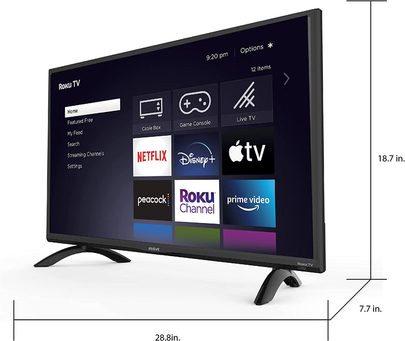 RCA  32" ROKU SMART TV (RTR3261-CA) - Open Box