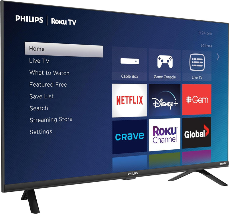 Philips 32" 720p HD LCD Roku TV Smart TV (32PFL4674/F6) - 2024