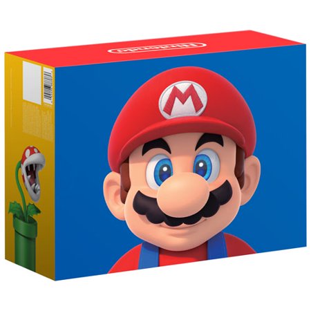 Open Box - Nintendo Switch Mario Choose One Bundle Console with Red Joy-Con (Mario Game code not included)