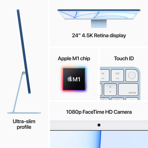 Apple iMac 24" (Spring 2021) - (Apple M1 Chip / 8-Core GPU / 256GB SSD / 8GB RAM) - English - OPEN BOX