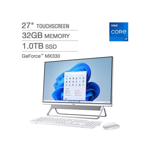 Dell Inspiron 27 7000 Series All-in-One Touchscreen Desktop - 11th Gen Intel Core i7-1165G7 - GeForce MX330 - 1080p - 32GB - 1TB SSD - Windows 11 - Open Box