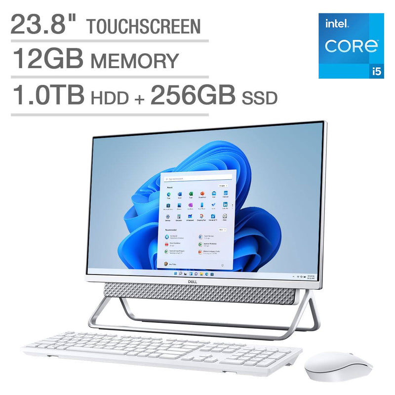 Dell Inspiron 23.8"  5400 All-in-One Touchscreen Desktop - 11th Gen Intel Core i5-1135G7 - 1080p - Windows 11 - 16 GB - 1 TB HDD + 512 GB SSD - Open Box